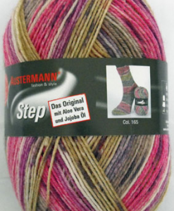Austermann Step 165 Beere sock / glove knitting yarn with Aloe Vera and Jojoba Oil