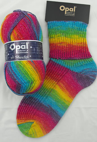 Opal Happy 9090 Surprise silver effect sock / glove knitting yarn