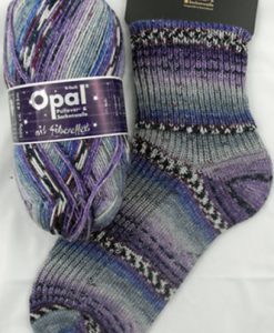 Opal Happy 9092 sweet & spicy silver effect sock / glove knitting yarn