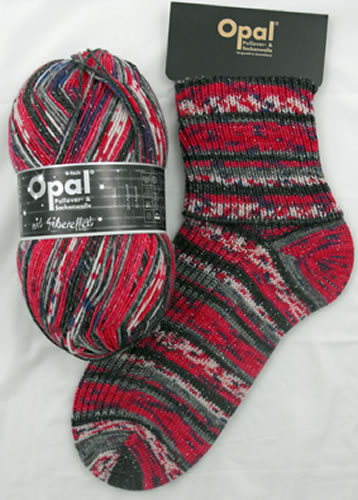 Opal Happy 9095 Musica silver effect sock / glove knitting yarn