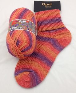Opal Blutenpracht (Flower Blossom) 9111Mohn (Poppy) sock / glove knitting yarn