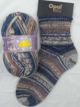 Opal Popcorn 9103 - Rupert & Heide sock / glove knitting yarn