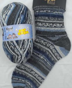 Opal Popcorn 9107 Laura & Chris sock / glove knitting yarn