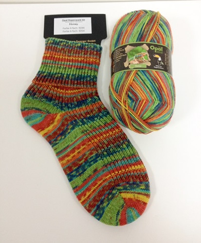 Opal Rainforest XII 9244 Honey sock / glove knitting yarn