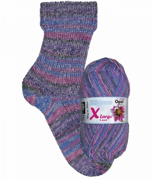 Opal Eisblume (Frost Flower) 9223 Schneegestöber (Snow Storm) 8-ply sock / glove knitting yarn