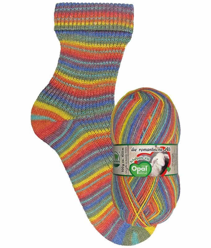 Opal Schafpate VIII 9206 Eye-Catcher (Blickfang) 4-ply sock / glove knitting yarn