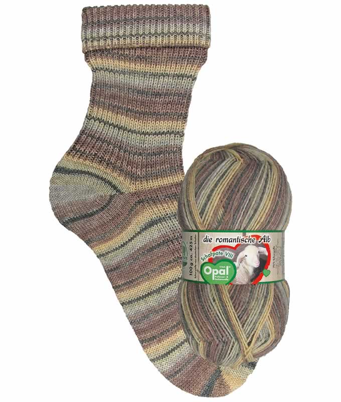 Opal Schafpate VIII 9207 Forest Hike (Waldwanderung) 4-ply sock / glove knitting yarn