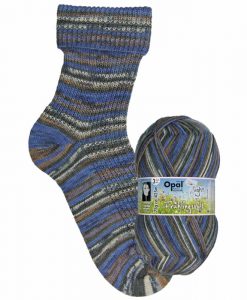 Opal Frühlingsduft (Spring Scent) 9551 Bachlauf (Stream) 3-ply light sock / glove knitting yarn