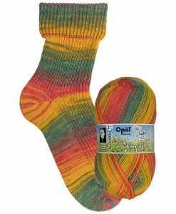 Opal Frühlingsduft (Spring Scent) 9557 Hummelflug (Bumblebee) 3-ply light sock / glove knitting yarn