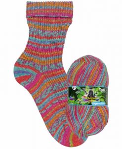Opal Rainforest 16 XVI 9902 Der Raufbold (The Brawler) 4-ply sock / glove knitting yarn