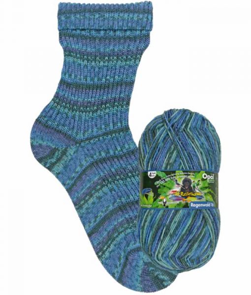 Opal Rainforest 16 XVI 9903 Der Drahtzieher (The Mastermind) 4-ply sock / glove knitting yarn